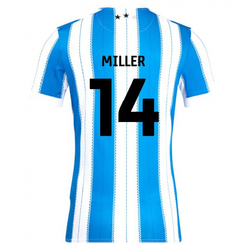 Danxen Męski Mickel Miller #14 Niebieski Biały Domowa Koszulka 2024/25 Koszulki Klubowe