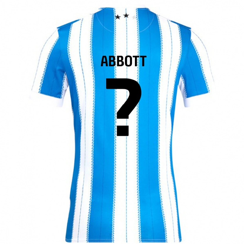 Danxen Męski Zak Abbott #0 Niebieski Biały Domowa Koszulka 2024/25 Koszulki Klubowe