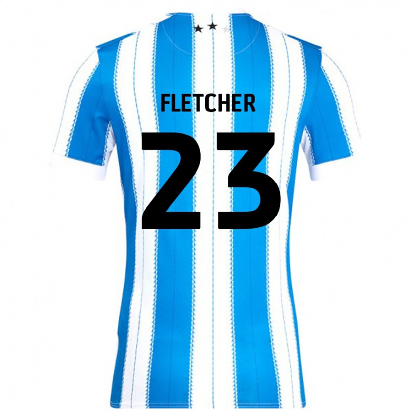 Danxen Męski Serena Fletcher #23 Niebieski Biały Domowa Koszulka 2024/25 Koszulki Klubowe