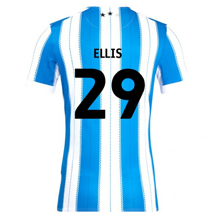 Danxen Męski Molly Ellis #29 Niebieski Biały Domowa Koszulka 2024/25 Koszulki Klubowe