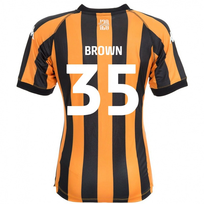 Danxen Męski Pharrell Brown #35 Czarny Bursztynowy Domowa Koszulka 2024/25 Koszulki Klubowe