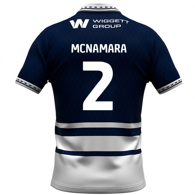 Danxen Męski Danny Mcnamara #2 Granatowy Biały Domowa Koszulka 2024/25 Koszulki Klubowe