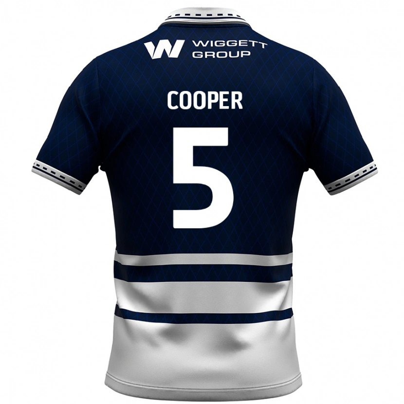 Danxen Męski Jake Cooper #5 Granatowy Biały Domowa Koszulka 2024/25 Koszulki Klubowe