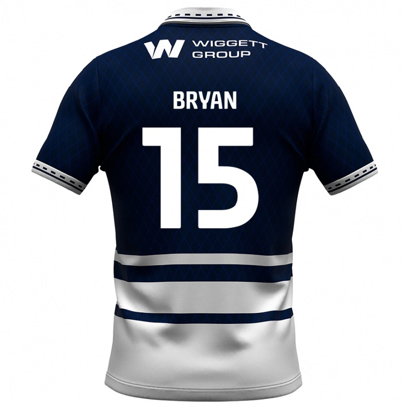Danxen Męski Joe Bryan #15 Granatowy Biały Domowa Koszulka 2024/25 Koszulki Klubowe