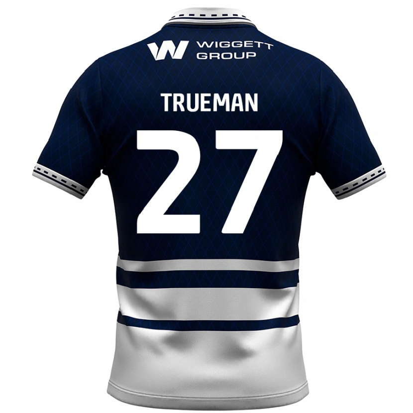 Danxen Męski Connal Trueman #27 Granatowy Biały Domowa Koszulka 2024/25 Koszulki Klubowe
