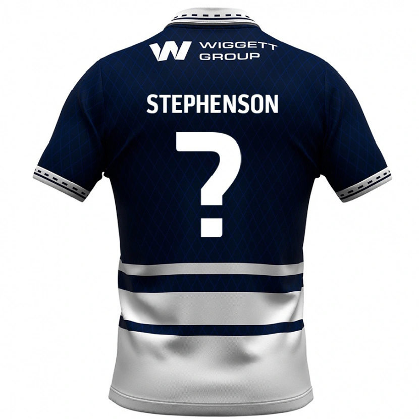 Danxen Męski Joshua Stephenson #0 Granatowy Biały Domowa Koszulka 2024/25 Koszulki Klubowe