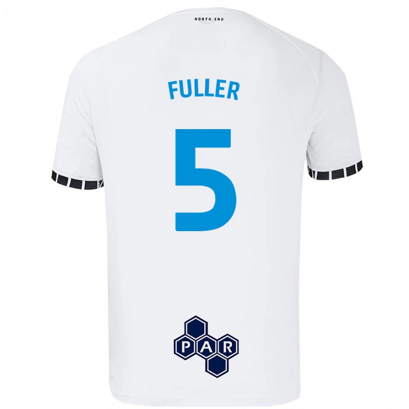 Danxen Męski Olivia Fuller #5 Biały Domowa Koszulka 2024/25 Koszulki Klubowe