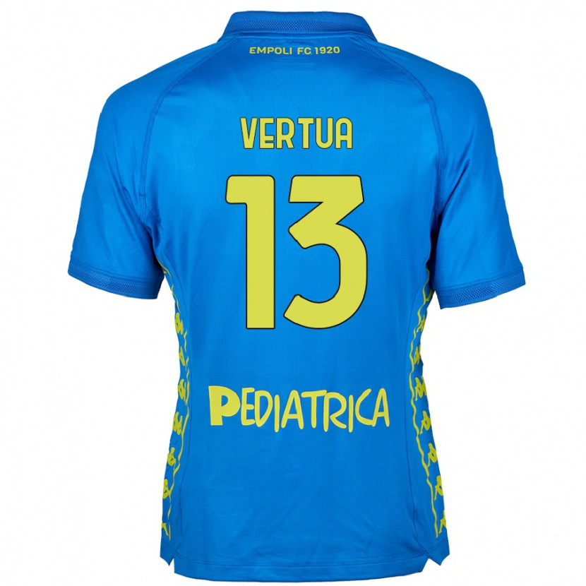Danxen Męski Filippo Vertua #13 Niebieski Domowa Koszulka 2024/25 Koszulki Klubowe