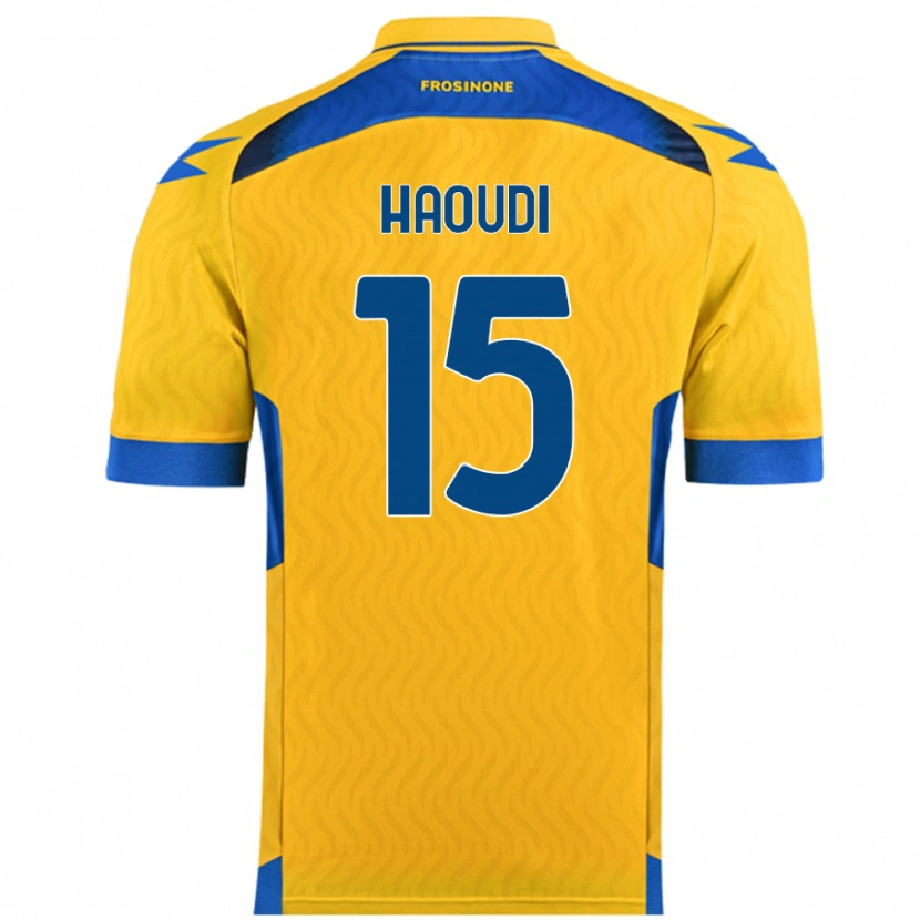 Danxen Męski Hamza Haoudi #15 Żółty Domowa Koszulka 2024/25 Koszulki Klubowe
