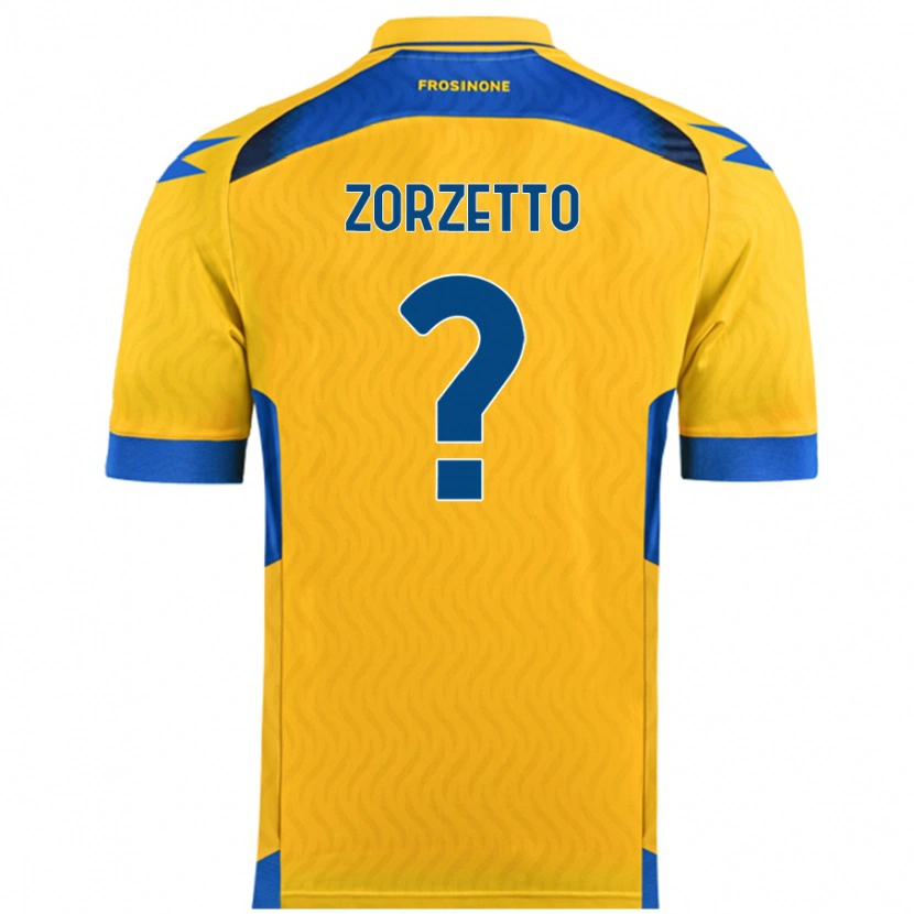 Danxen Męski Bruno Zorzetto #0 Żółty Domowa Koszulka 2024/25 Koszulki Klubowe