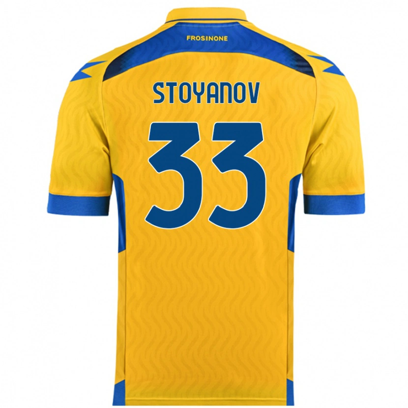 Danxen Męski Steliyan Stoyanov #33 Żółty Domowa Koszulka 2024/25 Koszulki Klubowe