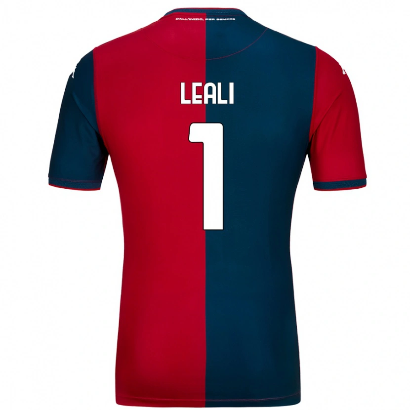 Danxen Męski Nicola Leali #1 Czerwony Ciemnoniebieski Domowa Koszulka 2024/25 Koszulki Klubowe