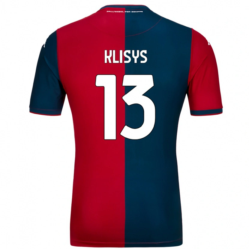 Danxen Męski Lukas Klisys #13 Czerwony Ciemnoniebieski Domowa Koszulka 2024/25 Koszulki Klubowe