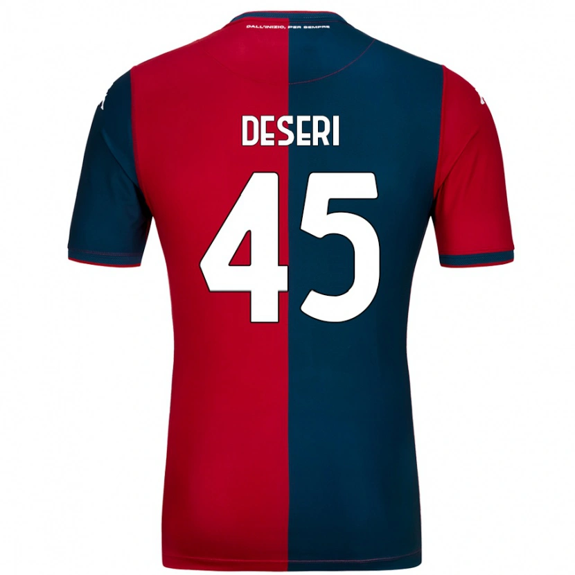 Danxen Męski Gracien Deseri #45 Czerwony Ciemnoniebieski Domowa Koszulka 2024/25 Koszulki Klubowe