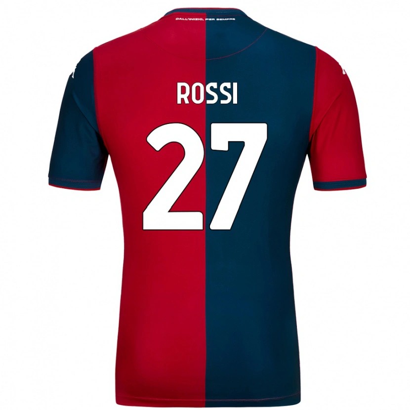 Danxen Męski Lucrezia Rossi #27 Czerwony Ciemnoniebieski Domowa Koszulka 2024/25 Koszulki Klubowe