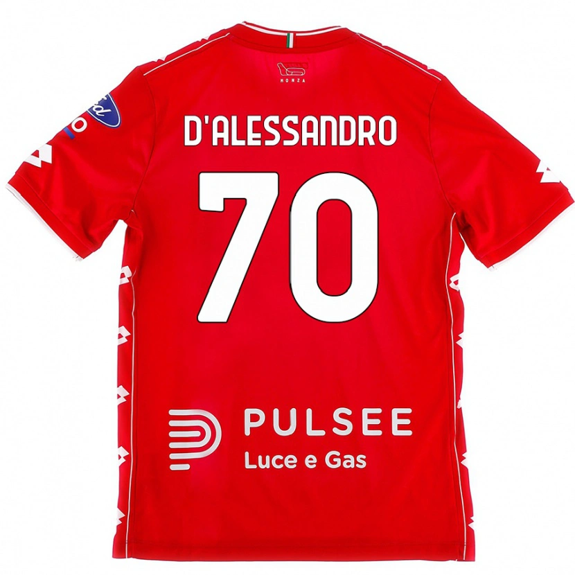 Danxen Męski Marco D'alessandro #70 Czerwono-Biały Domowa Koszulka 2024/25 Koszulki Klubowe