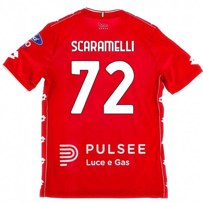 Danxen Męski Endris Scaramelli #72 Czerwono-Biały Domowa Koszulka 2024/25 Koszulki Klubowe