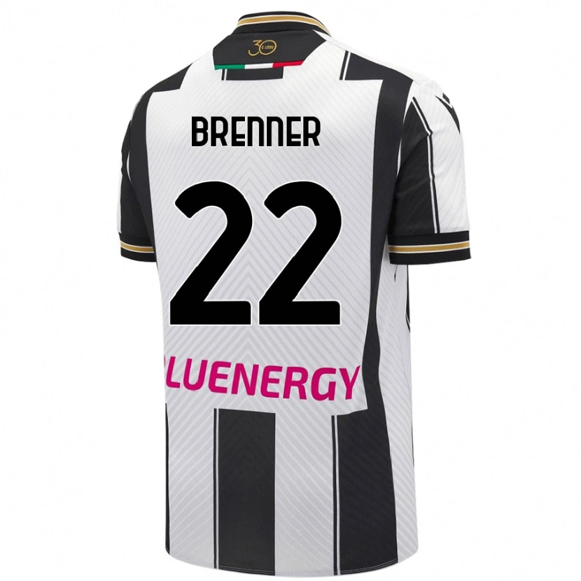 Danxen Męski Brenner #22 Biały Czarny Domowa Koszulka 2024/25 Koszulki Klubowe