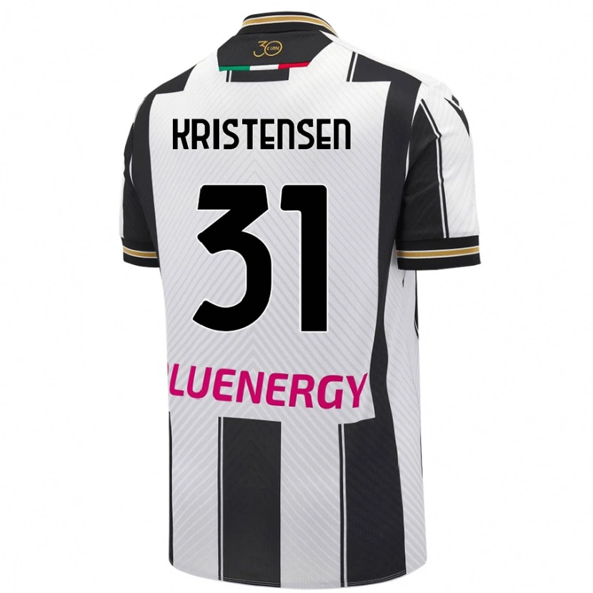 Danxen Męski Thomas Kristensen #31 Biały Czarny Domowa Koszulka 2024/25 Koszulki Klubowe
