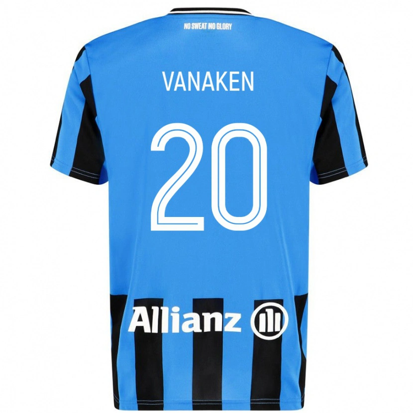 Danxen Męski Hans Vanaken #20 Niebieski Czarny Domowa Koszulka 2024/25 Koszulki Klubowe