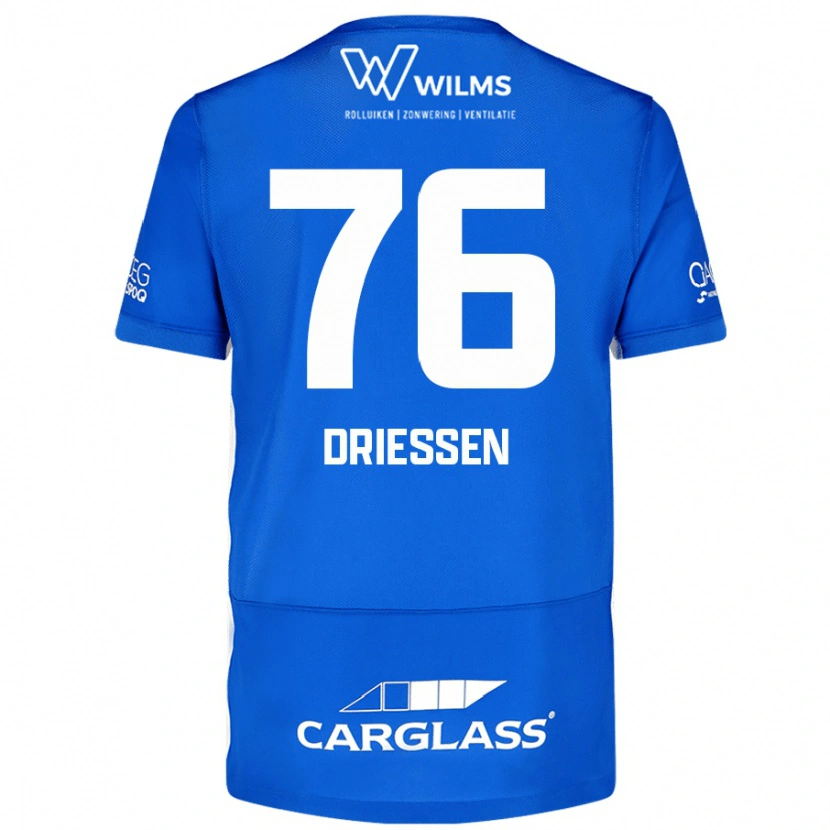 Danxen Męski Jelle Driessen #76 Niebieski Domowa Koszulka 2024/25 Koszulki Klubowe