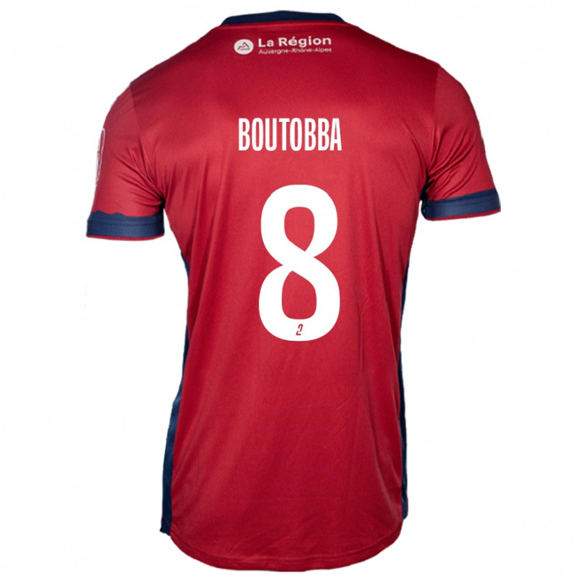 Danxen Męski Bilal Boutobba #8 Jasny Bordowy Domowa Koszulka 2024/25 Koszulki Klubowe