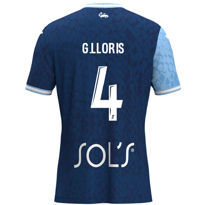 Danxen Męski Gautier Lloris #4 Niebieski Ciemnoniebieski Domowa Koszulka 2024/25 Koszulki Klubowe