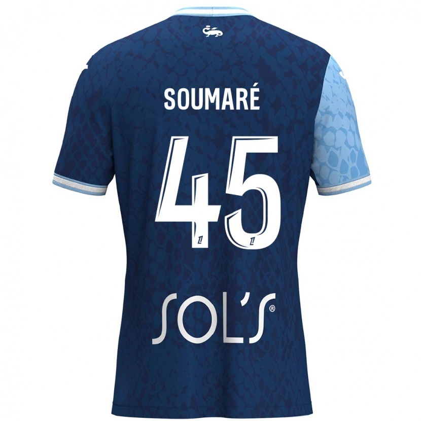 Danxen Męski Issa Soumaré #45 Niebieski Ciemnoniebieski Domowa Koszulka 2024/25 Koszulki Klubowe