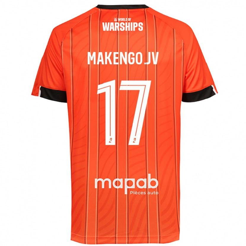 Danxen Męski Jean-Victor Makengo #17 Pomarańczowy Domowa Koszulka 2024/25 Koszulki Klubowe