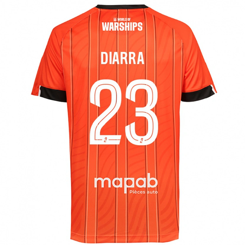 Danxen Męski Stéphane Diarra #23 Pomarańczowy Domowa Koszulka 2024/25 Koszulki Klubowe