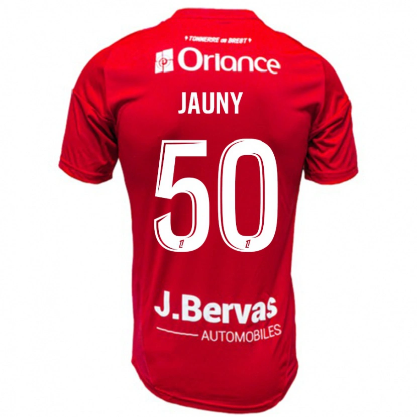 Danxen Męski Noah Jauny #50 Czerwony Biały Domowa Koszulka 2024/25 Koszulki Klubowe