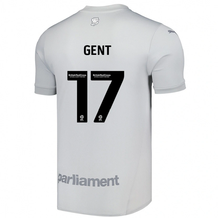 Danxen Męski Georgie Gent #17 Srebrny Szary Wyjazdowa Koszulka 2024/25 Koszulki Klubowe