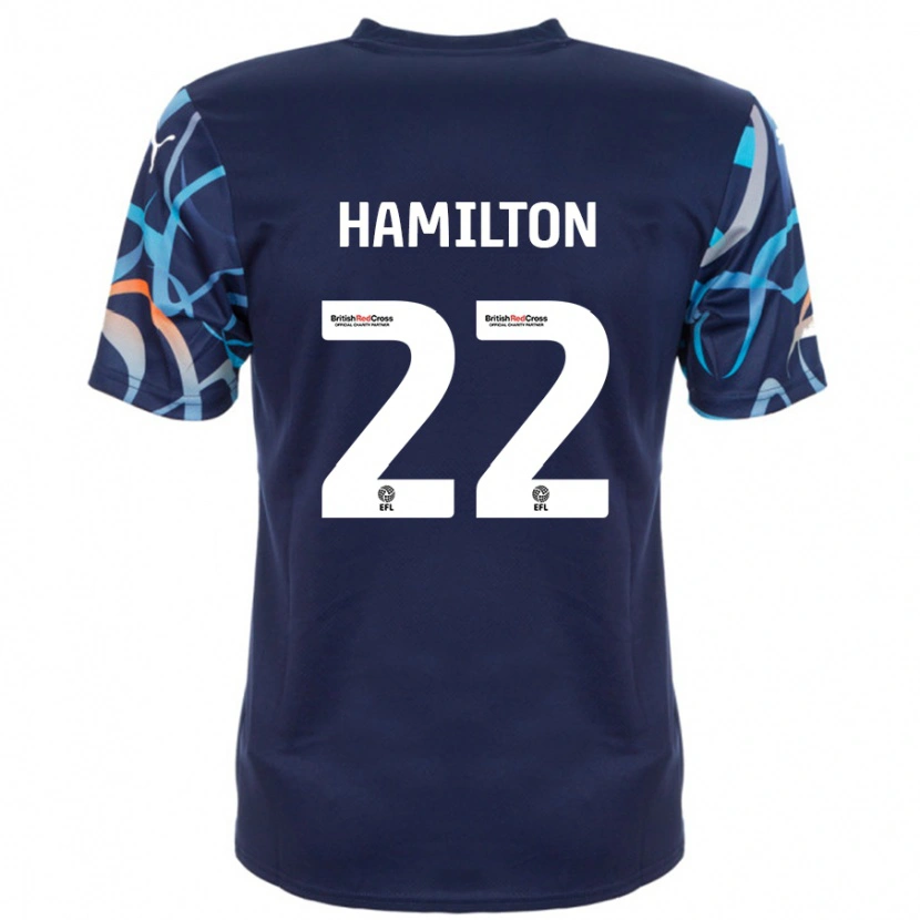 Danxen Męski Cj Hamilton #22 Granatowy Wyjazdowa Koszulka 2024/25 Koszulki Klubowe