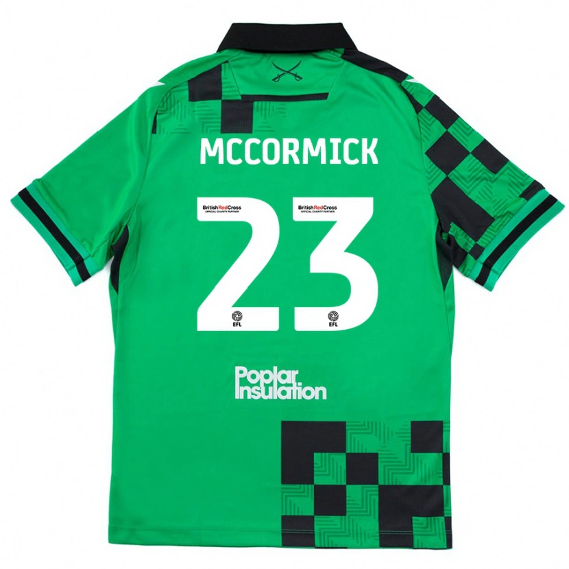 Danxen Męski Luke Mccormick #23 Zielony Czarny Wyjazdowa Koszulka 2024/25 Koszulki Klubowe