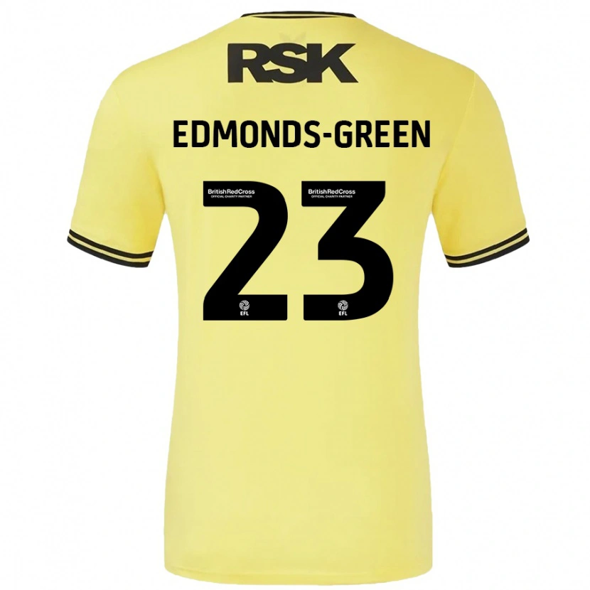 Danxen Męski Rarmani Edmonds-Green #23 Żółty Czarny Wyjazdowa Koszulka 2024/25 Koszulki Klubowe