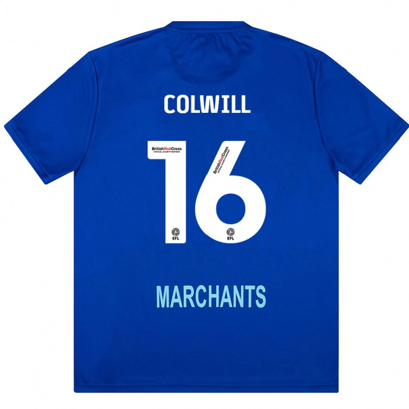 Danxen Męski Joel Colwill #16 Zielony Wyjazdowa Koszulka 2024/25 Koszulki Klubowe
