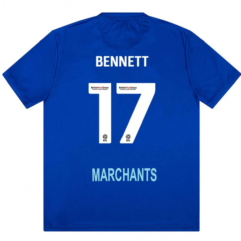 Danxen Męski Scot Bennett #17 Zielony Wyjazdowa Koszulka 2024/25 Koszulki Klubowe