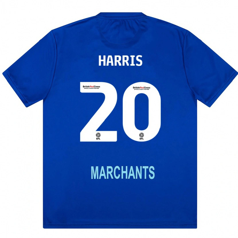 Danxen Męski Max Harris #20 Zielony Wyjazdowa Koszulka 2024/25 Koszulki Klubowe
