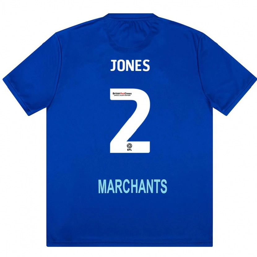 Danxen Męski Courtney Jones #2 Zielony Wyjazdowa Koszulka 2024/25 Koszulki Klubowe