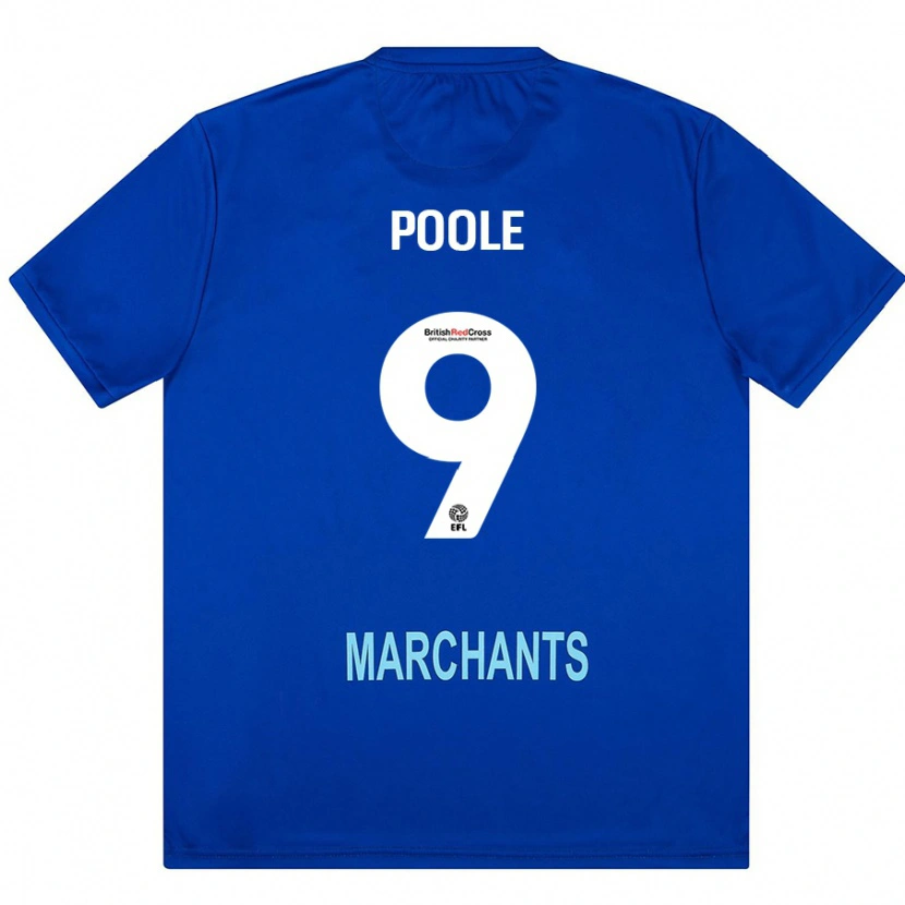 Danxen Męski Phoebie Poole #9 Zielony Wyjazdowa Koszulka 2024/25 Koszulki Klubowe