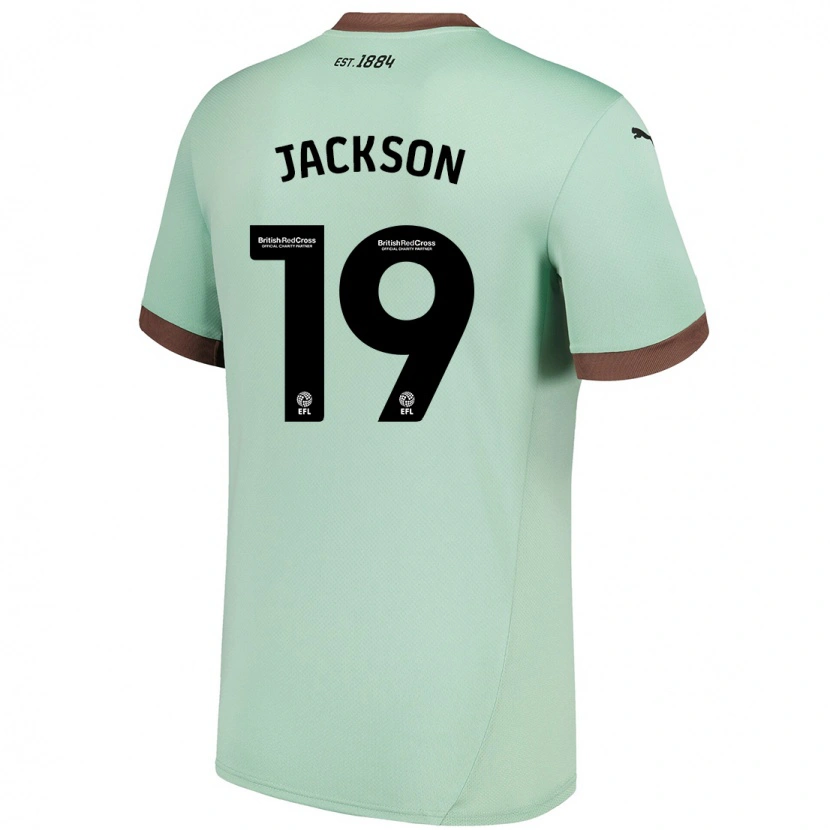 Danxen Męski Kayden Jackson #19 Jasnozielony Wyjazdowa Koszulka 2024/25 Koszulki Klubowe