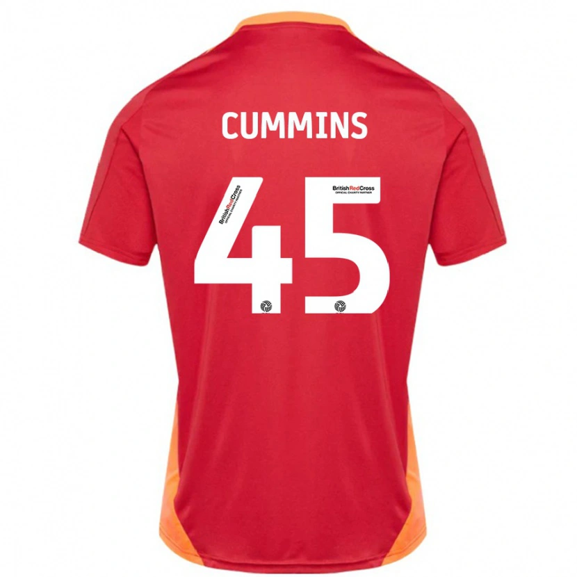 Danxen Męski Charlie Cummins #45 Niebieski Złamana Biel Wyjazdowa Koszulka 2024/25 Koszulki Klubowe