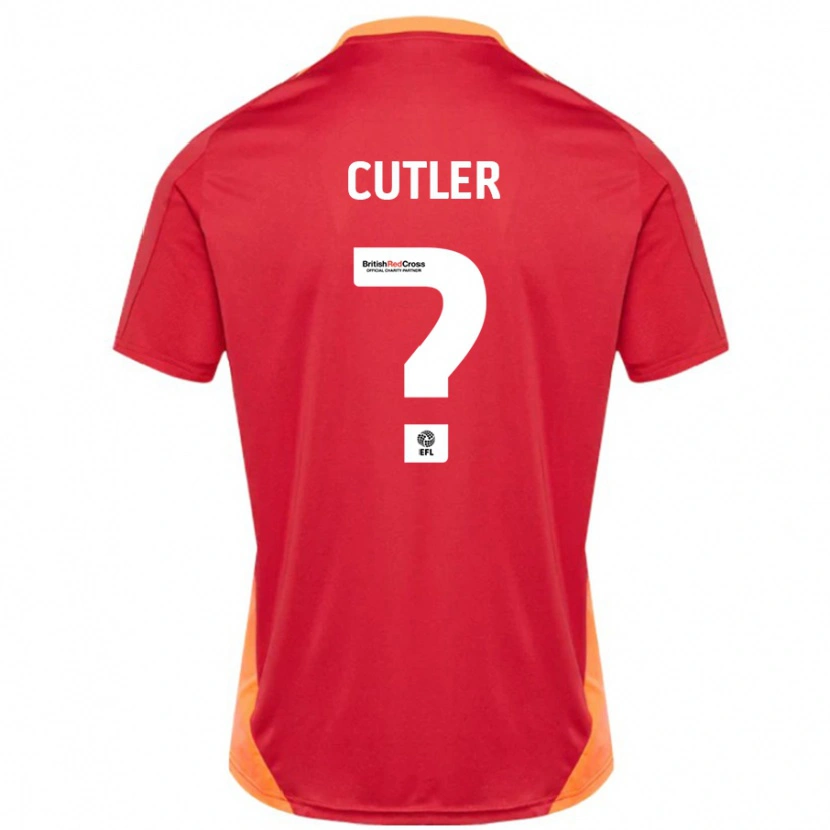 Danxen Męski Theo Cutler #0 Niebieski Złamana Biel Wyjazdowa Koszulka 2024/25 Koszulki Klubowe