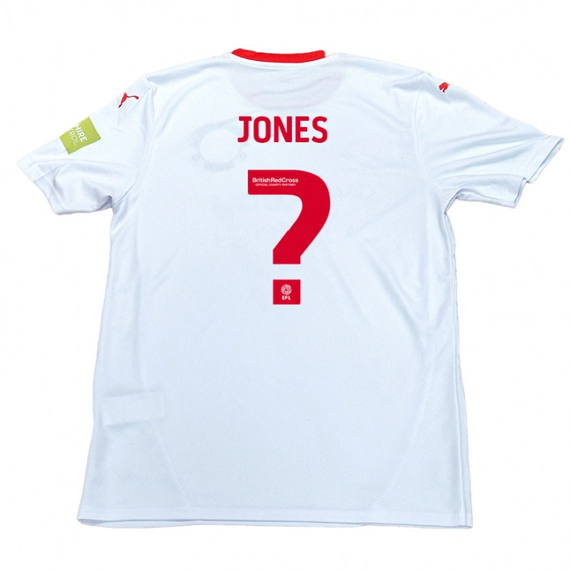 Danxen Męski Billy Jones #0 Biały Wyjazdowa Koszulka 2024/25 Koszulki Klubowe
