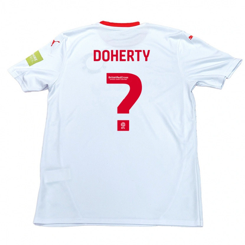 Danxen Męski Jack Doherty #0 Biały Wyjazdowa Koszulka 2024/25 Koszulki Klubowe