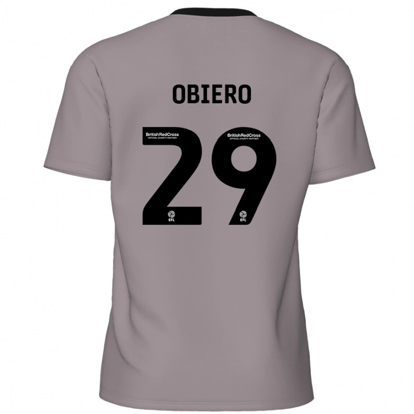 Danxen Męski Zech Obiero #29 Szary Wyjazdowa Koszulka 2024/25 Koszulki Klubowe
