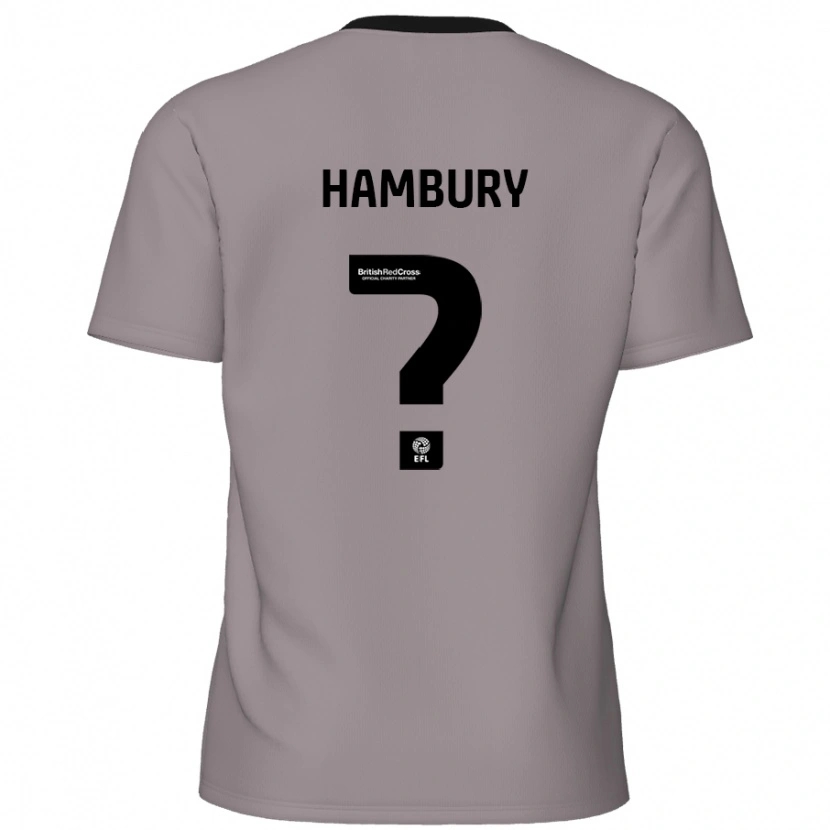 Danxen Męski Zack Hambury #0 Szary Wyjazdowa Koszulka 2024/25 Koszulki Klubowe