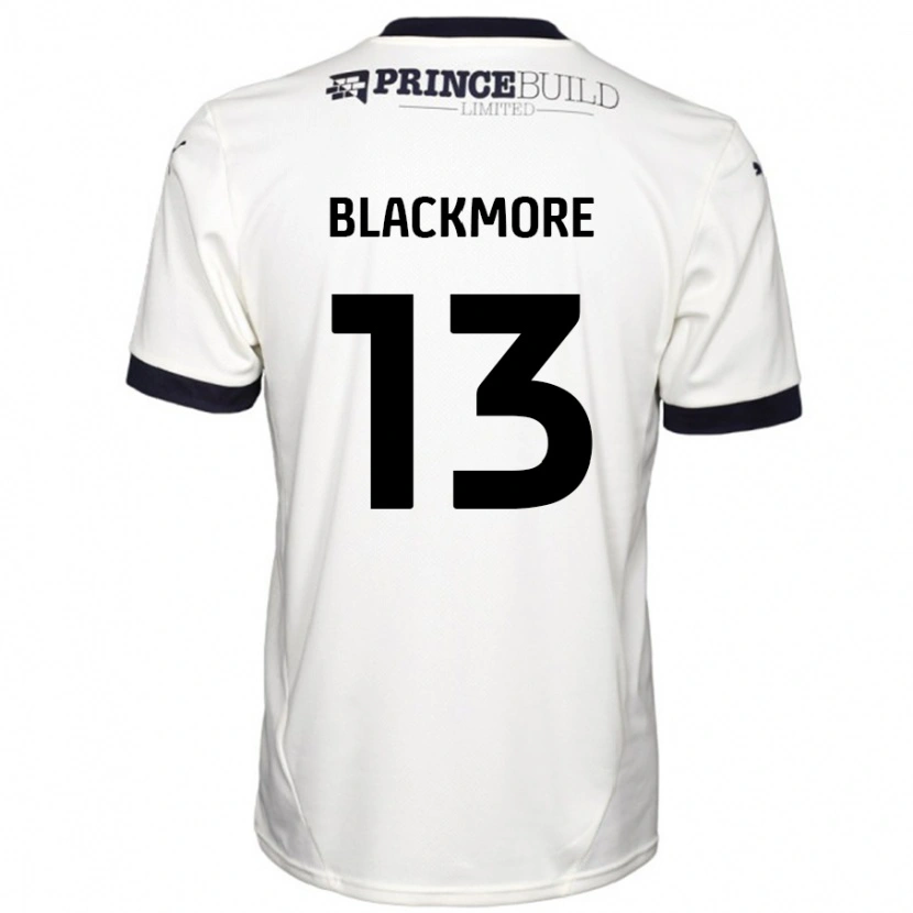 Danxen Męski Will Blackmore #13 Łamana Biel Czarny Wyjazdowa Koszulka 2024/25 Koszulki Klubowe