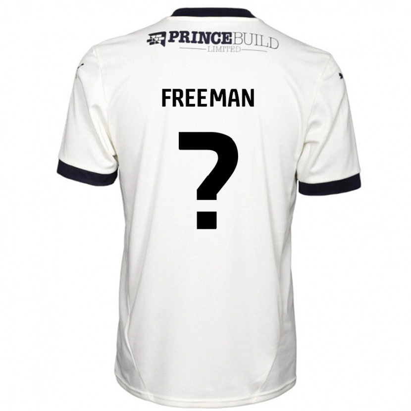 Danxen Męski Noah Freeman #0 Łamana Biel Czarny Wyjazdowa Koszulka 2024/25 Koszulki Klubowe