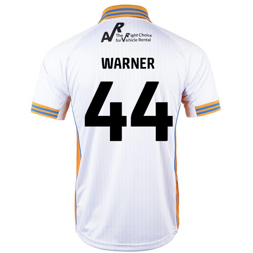 Danxen Męski James Warner #44 Biały Wyjazdowa Koszulka 2024/25 Koszulki Klubowe